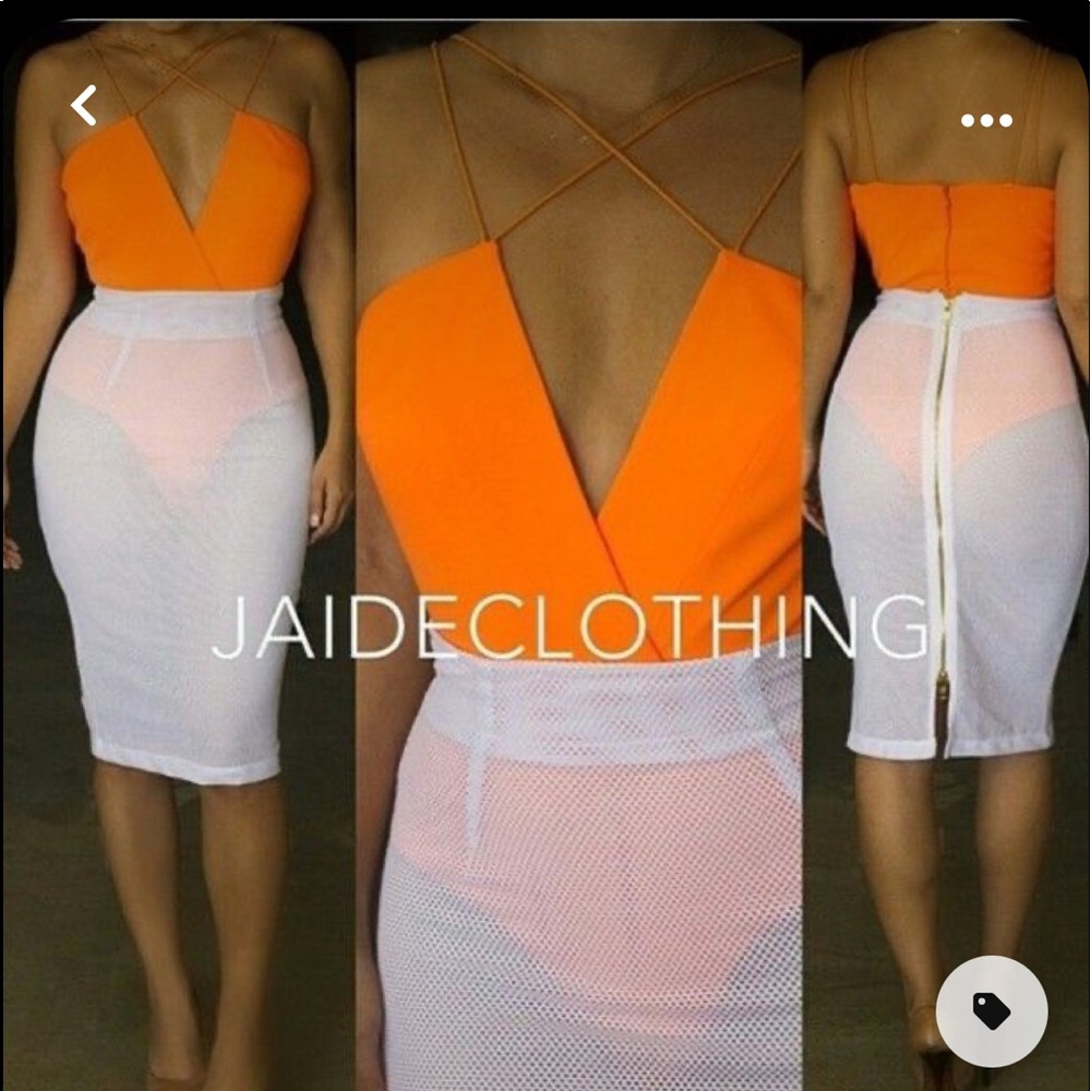 Orange bodysuit